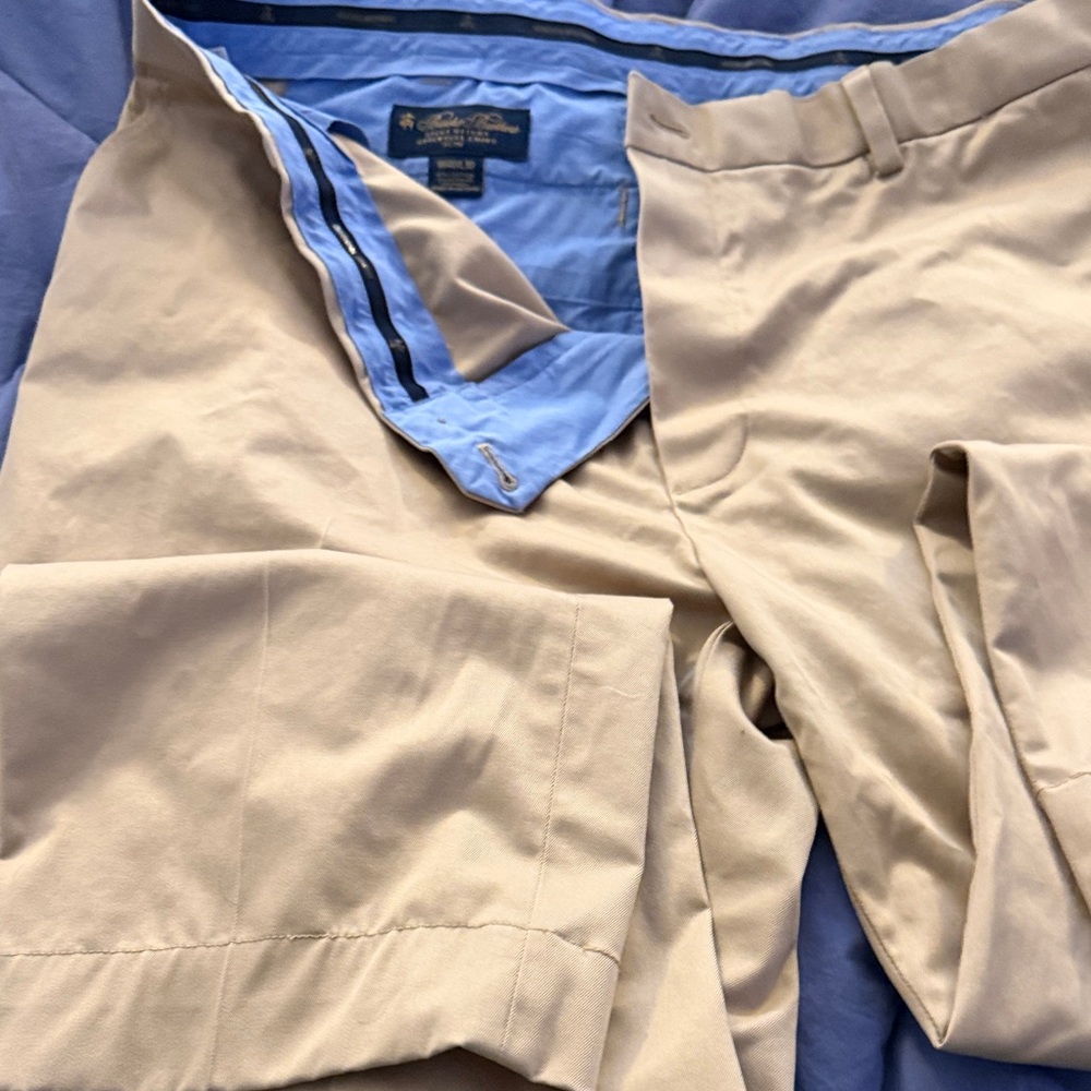 Brooks Brothers Khaki Chinos 
Machine washable!